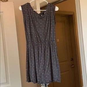 Black/white cutout dress